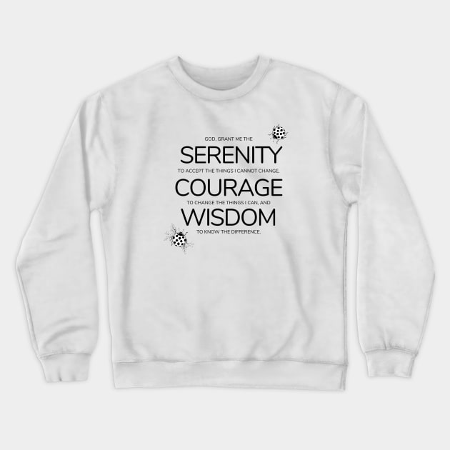 serenity prayer Crewneck Sweatshirt by shoreamy